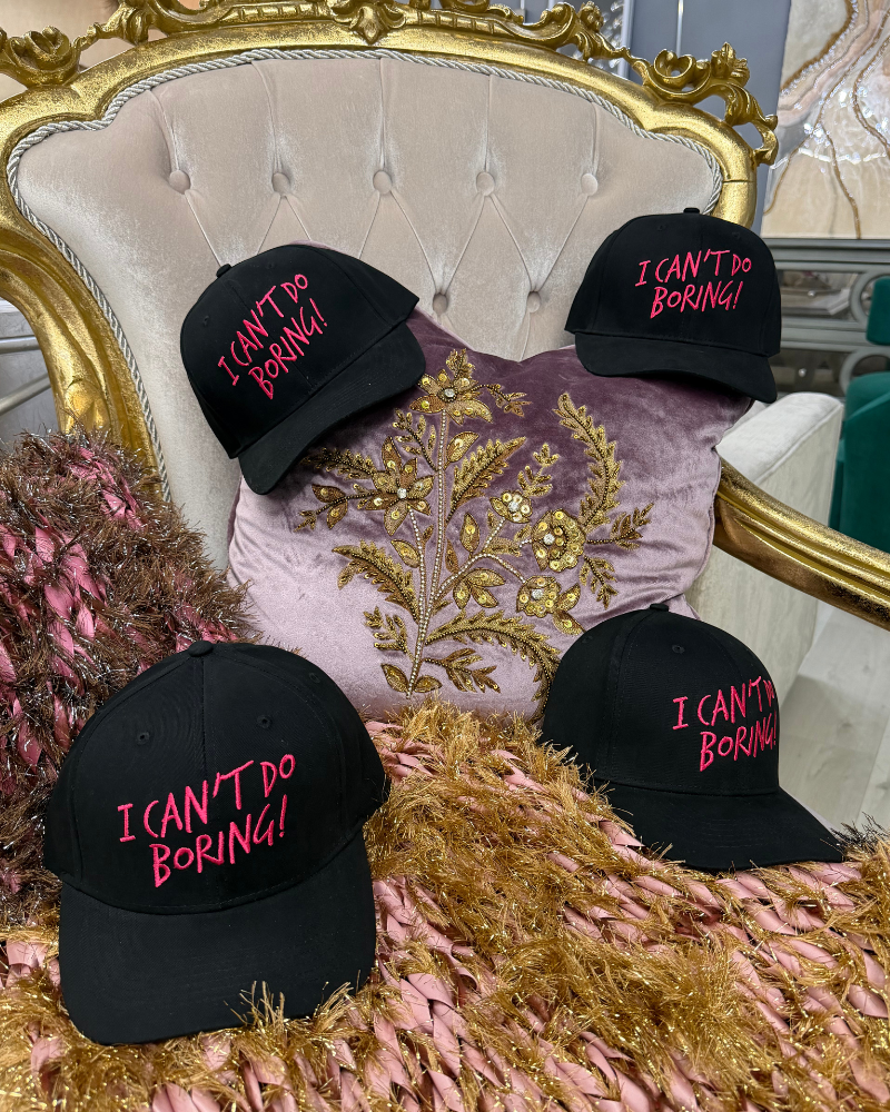 "I Can't Do Boring" Baseball Hat